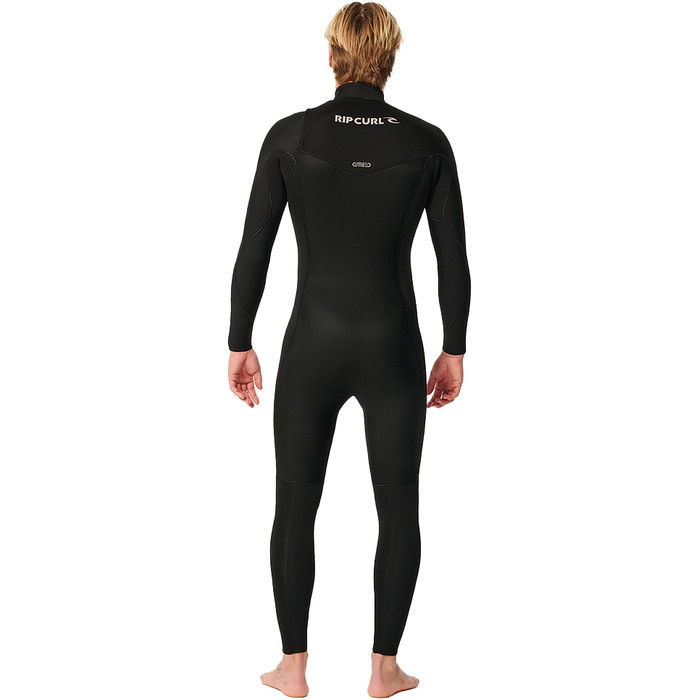 2024 Rip Curl Mnner Dawn Patrol Performance 3/2mm Brustreiverschluss Neoprenanzug 15EMFS - Black